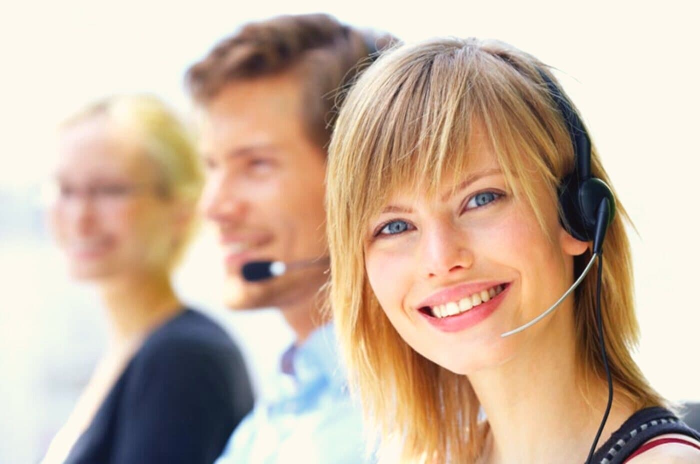 Unser Team am Telefon